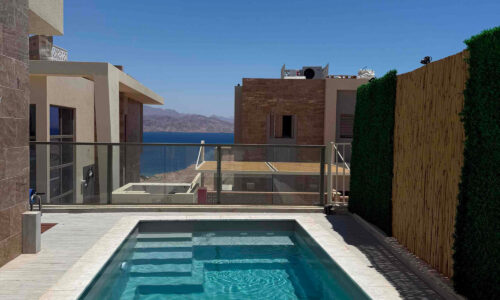 Garden Apartment in Eilat with Private Pool & Sea View – Ahavat Hayam